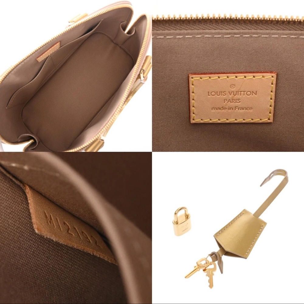 Louis Vuitton Glossy Gold Monogram Satchel PREOWNED. - Picture 9 of 10